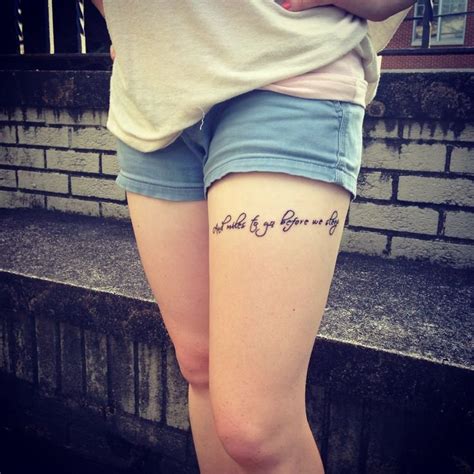 word tattoos on thigh|thigh tattoo drawings.